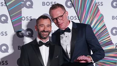 Charlie Condou (left) and Paul Bettany at the awards